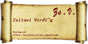 Zsilavi Virág névjegykártya